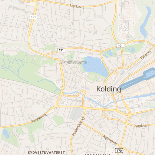4311 Postcode Map Designskolen Kolding, Ågade 10, Kolding (2026)